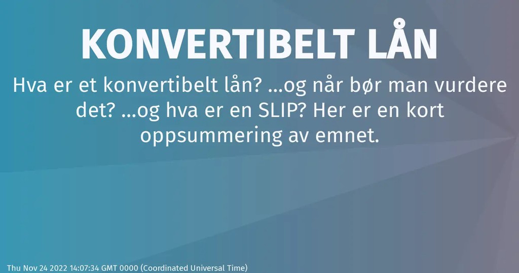 ijas_no's tweet photo. Fra en startups perspektiv er kanskje SLIP å foretrekke siden dette ikke er et lån med renter og forfall.

Les mer: Konvertibelt Lån
▸ https://t.co/USKbbe9Jhn

#KonvertibeltLån #Gründer #Entreprenørskap #Innovasjon #SLIP #KISS #SAFE https://t.co/kTmo8xncIr