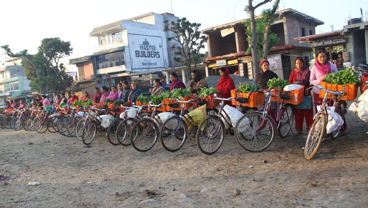 Imagine delivering 120kg (265lbs) of veggies daily on a bike? These farmers in #Nepal do! mvnt.us/m211858

#PovertyReduction 
#WomenEmpowerment 
#GreenJobs 
#ClimateChange