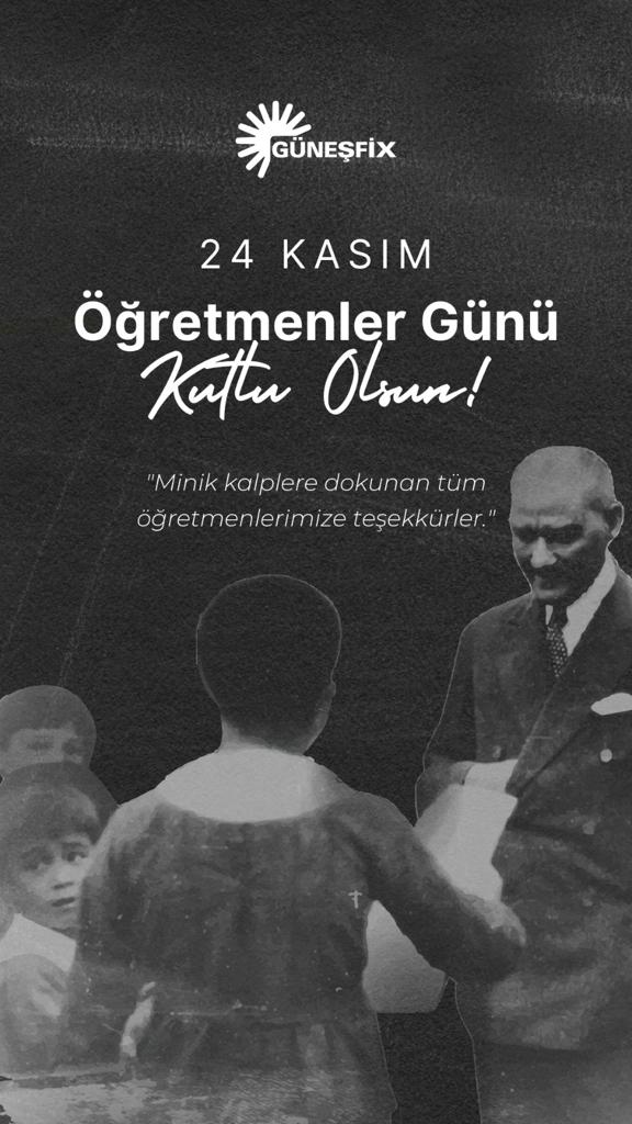 gunesfix's tweet photo. Başöğretmenimiz Mustafa Kemal Atatürk'ü saygı ve sevgiyle anıyor, yolumuza ışık tutan tüm kıymetli öğretmenlerimizin 24 Kasım Öğretmenler Gününü kutluyoruz. 
"Sizin başarınız, Cumhuriyetin başarısı olacaktır" 
Mustafa Kemal Atatürk

#ÖğretmenlerGünü #24Kasım https://t.co/WkZppIWLQL