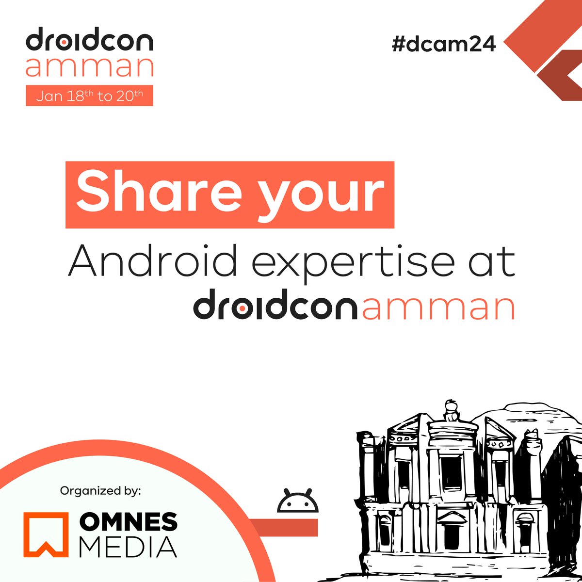 Your knowledge could light up the stage at the inaugural #droidcon conference in #Amman! Join us as a speaker and let's create an incredible learning experience together. Don't hesitate—submit your proposal here sessionize.com/droidcon-amman
#dcam24 #droidconamman #android