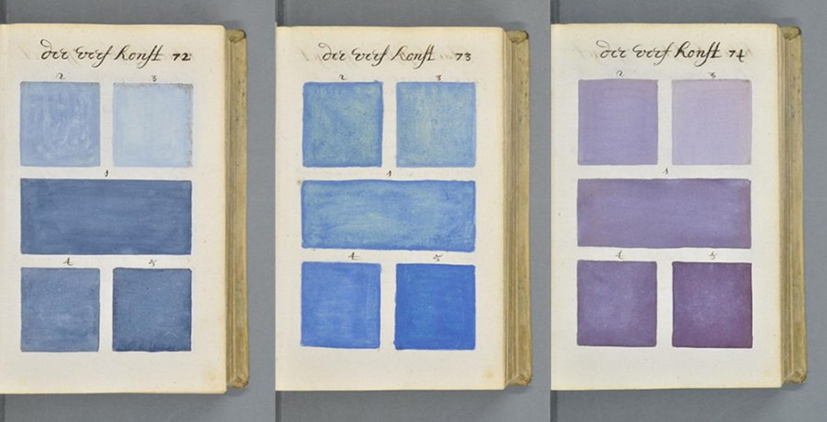 Back in 1692, obscure Dutch artist A Boogert produced a one-off, hand-painted, 900 page catalogue of every conceivable colour, complete with handwritten, detailed advice to artists on how to create them. Now available online, see openculture.com/2019/10/a-900-…