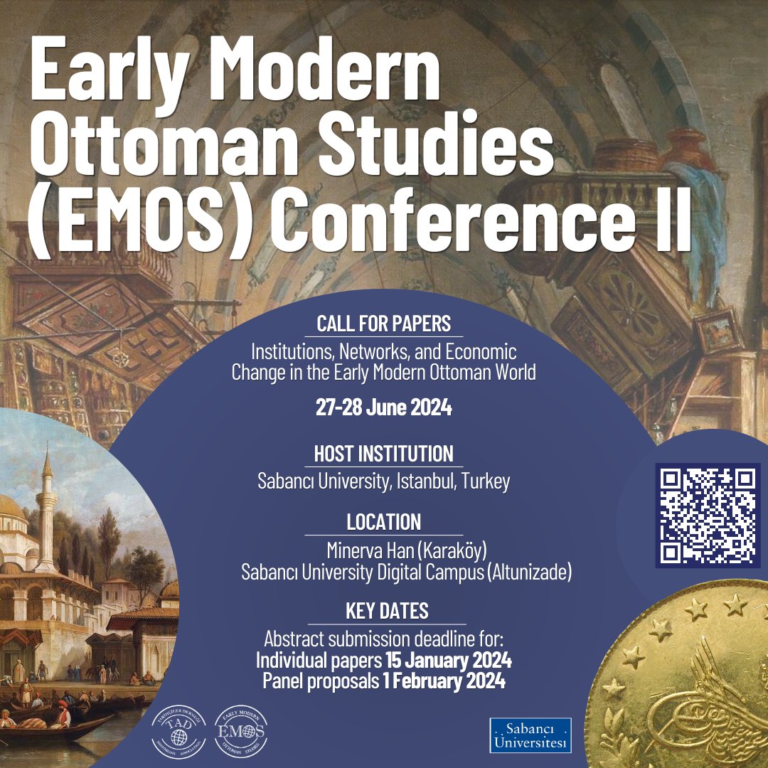 Call for Papers: Early Modern Ottoman Studies Conference II

Website:
historiansnet.com/about-emos/
Call for Papers:
historiansnet.com/call-for-paper…
Registration and Proposal Submission Link:
historiansnet.com/registration-2…