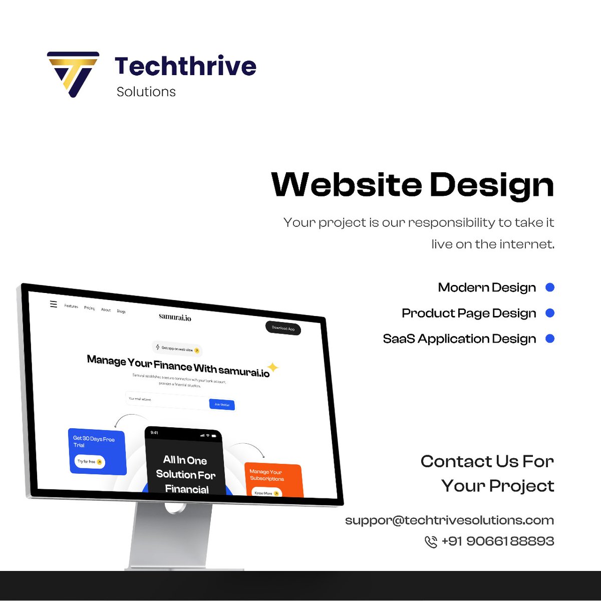 uxturm's tweet image. Take Your Business to the Milestone with Innovative #WebDesigningSolutions in Bangalore.
Get Best Website Development Services from India's leading branding and Web Development Company.
Visit: techthrivesolutions.com
Call Us: +91 9066188893
#DesignStudioinBangalore