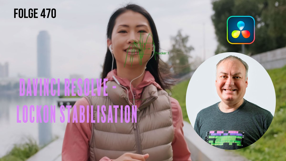 MarkusErnstPhot's tweet image. In diesem Tutorial zeige ich Dir wie man eine Lockon Stabilisation macht. Dabei wird die Bewegung auf die Person fixiert.Mehr dazu wie immer detailiert erklärt im Tutorial. Hier geht zu Video auf Youtube : youtu.be/ApTF_R1bO1w
#davinciresolve #lockon #stabilisation #tracking