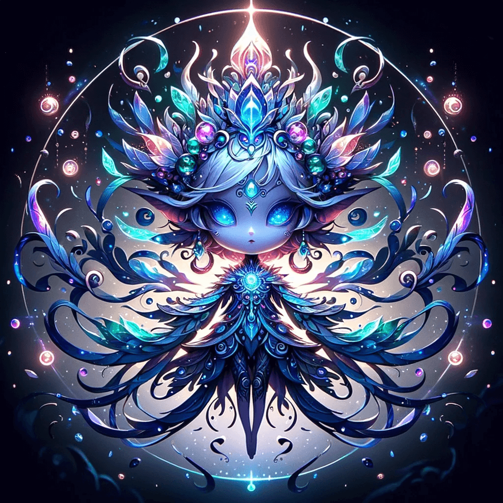 Phantom_SArena's tweet photo. "Seraphina Starweaver." Her regal demeanor and her ability to weave magic in the astral realm. The name "Seraphina" carries angelic resonances. matching her captivating appearance and noble magical prowess. while "Starweaver" describes her mastery of celestial and cosmic energies https://t.co/fwoutl87bJ