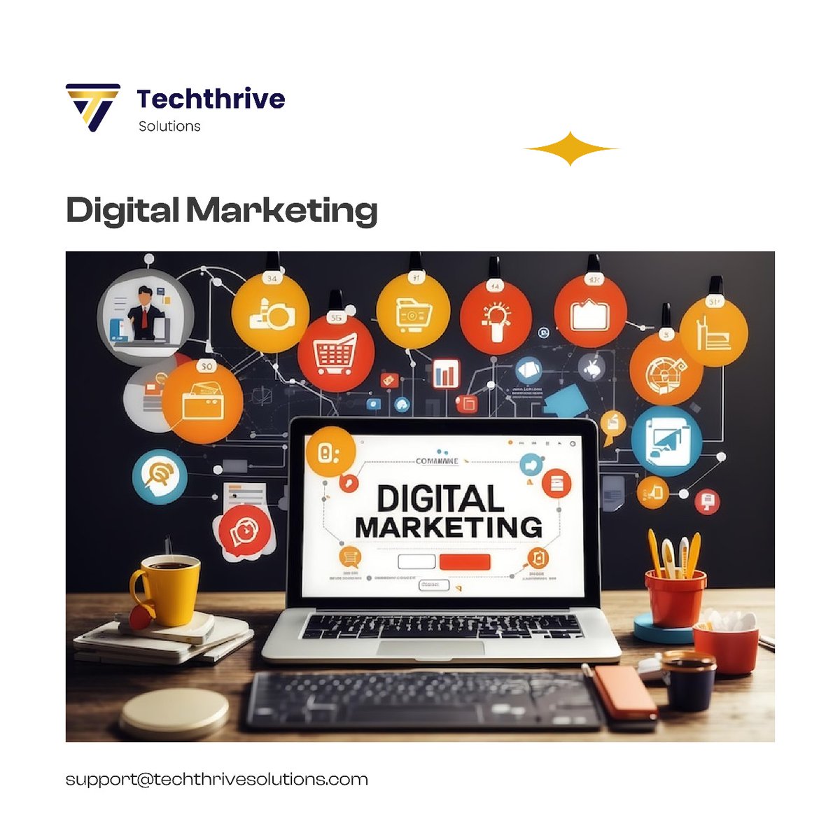 uxturm's tweet image. Techthrive Solutions: Best Digital Marketing Services in Bangalore
Our digital marketing services have the bandwidth and faculty to execute multiple campaigns with minimal turnaround time at scale.
Visit: techthrivesolutions.com
Call Us: +91 9066188893
