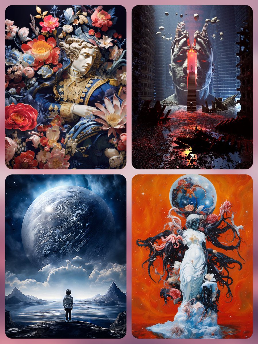 GM 😀

Friday's Top 4 🔥

Enjoy your day ✨️

Please RP to help the artist's gain exposure. Thanks. 🙏

🧵
Full art and artists handles below.