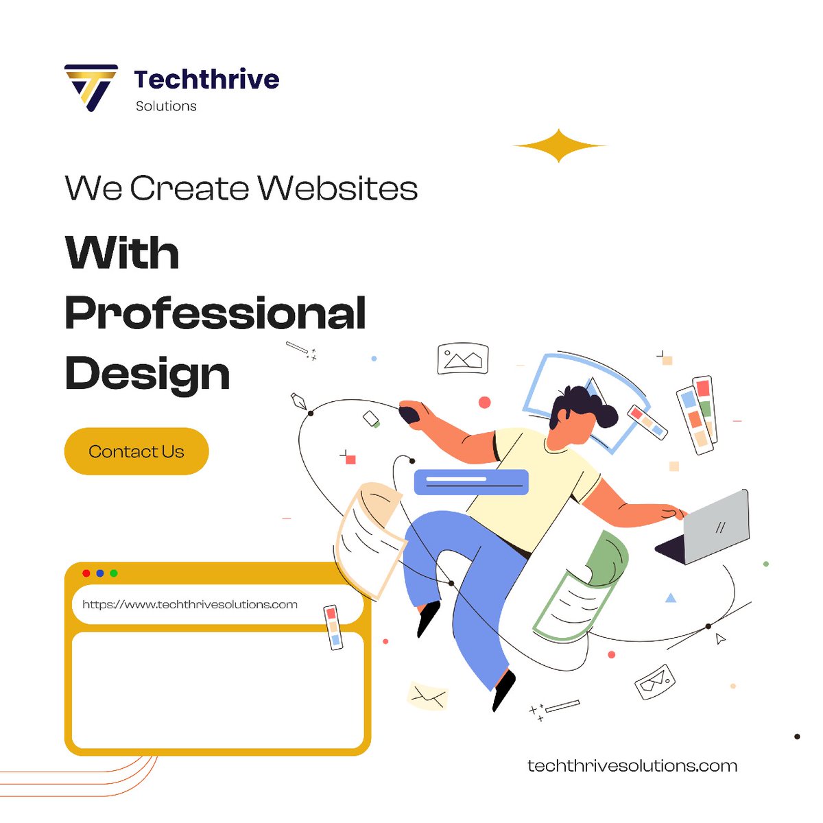 uxturm's tweet image. Techthrive Solutions is a creative Web Development Company in India in the world for excellent services and delivering standard value to customers, employees and our associates.
Call us: +91 9066188893
And visit our website : techthrivesolutions.com
#customwebdevelopment