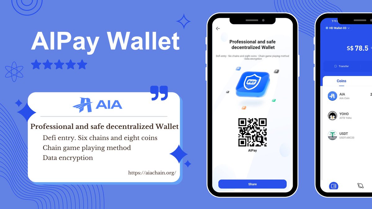 Looking for a simple, secure, and self-controlled digital wallet? AIPay has arrived! Say goodbye to complexity and embrace freedom! 🔒💳 #AIPay #decentralized  #DigitalAutonomy #AIA #Bitcoin #Ethererum #Binance #BNB #USDT