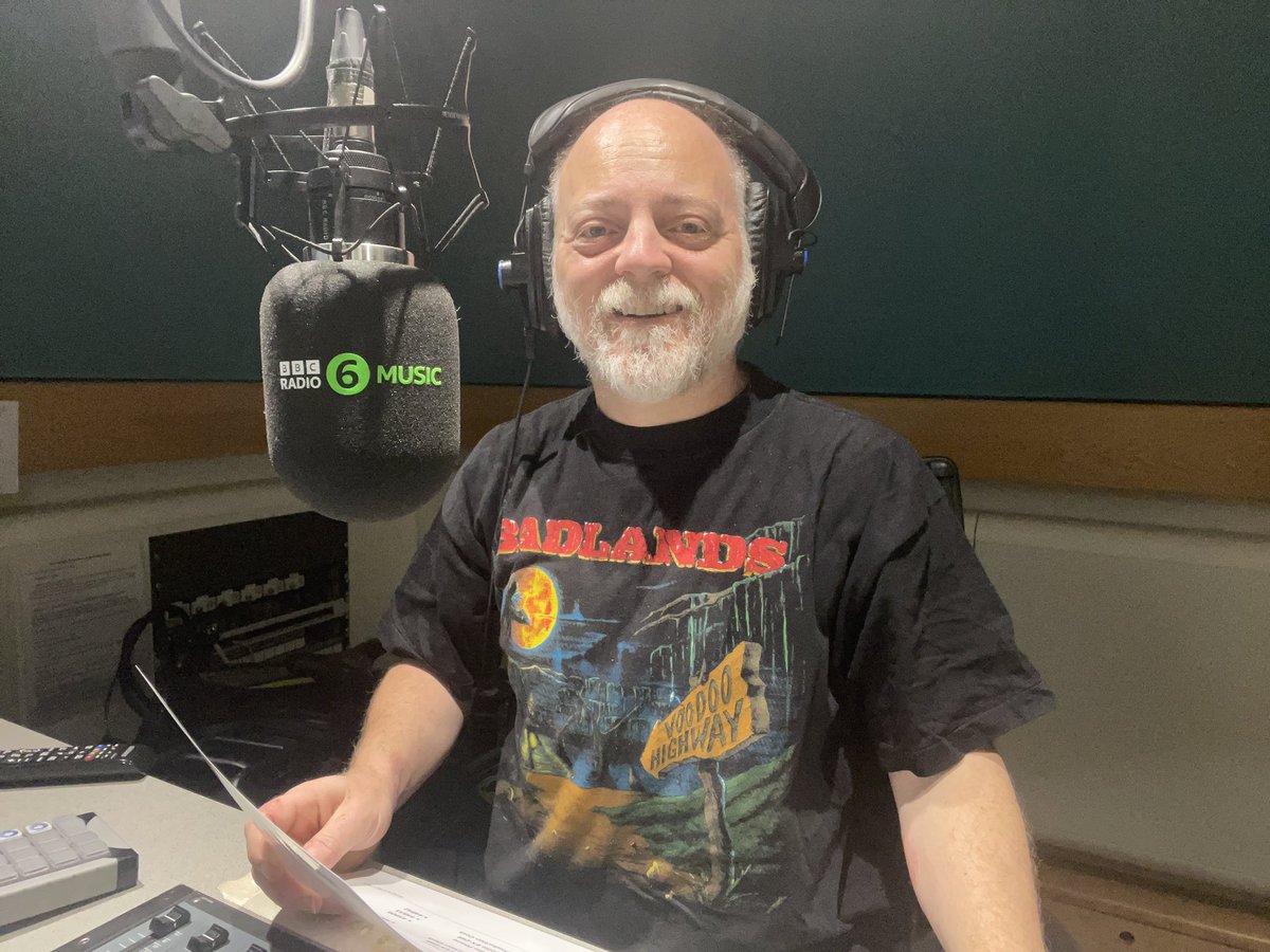 Today, for #TShirtDay, I’ll be bringing you the news on @BBC6Music in my #Badlands #VoodooHighway T-Shirt, taking me back to a thumping 1991 gig at the old #TownAndCountryClub in #KentishTown, supported by #MothersFinest. I know - I don’t look old enough!
