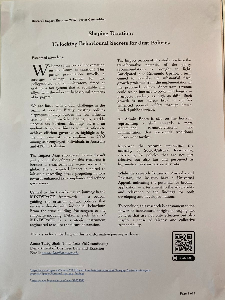 Monash Bus Law & Tax PhD tweet media