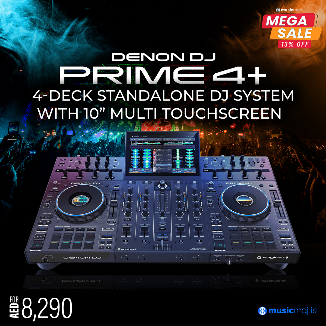 musicmajlis's tweet image. 13% Off on #Denon DJ Prime 4+ Standalone #DJController

👉DJing to the next level 
👉 Mix &amp;amp; perform without additional equipment
👉 Four decks
👉 10-inch HD touchscreen

Buy Now &amp;gt; zurl.co/zvnN

#MusicMajlis #DenonDJ #Prime4 #DenonDJPrime4 #MegaSale #BlackFridayKaBuM