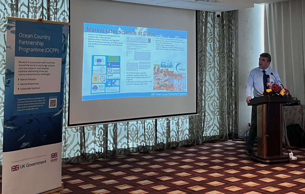 UKinSriLanka's tweet photo. Yesterday, OCPP hosted the national workshop on Abandoned, Lost and otherwise Discarded Fishing Gear, bringing together stakeholders from Government, NGOs and academia to present findings on ALDFG from around Sri Lanka. #OCPP #BluePlanetFund #ALDFG #MarinePolution https://t.co/lZHYtSzGjp