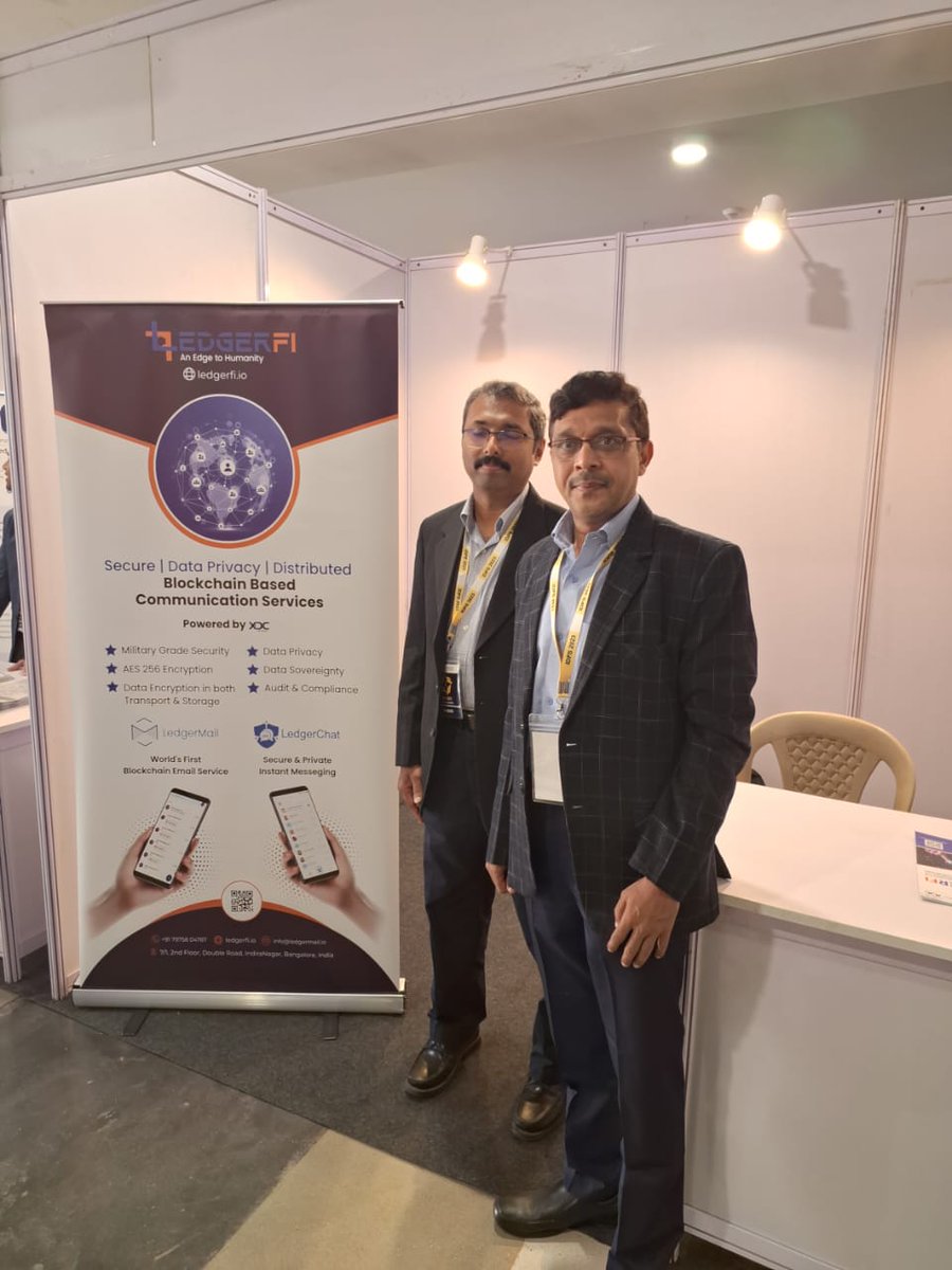 vinaykris's tweet photo. Kickstarting Day 1 of Indian Data Protection Summit (IDPS) 2023

We, @Ledger_Fi, are thrilled to showcasing our #securecommunication services that empower businesses to protect their data and stay compliant with evolving data privacy regulations. @IADPP1
#PrivacyProtection https://t.co/cu6n9nn9CT
