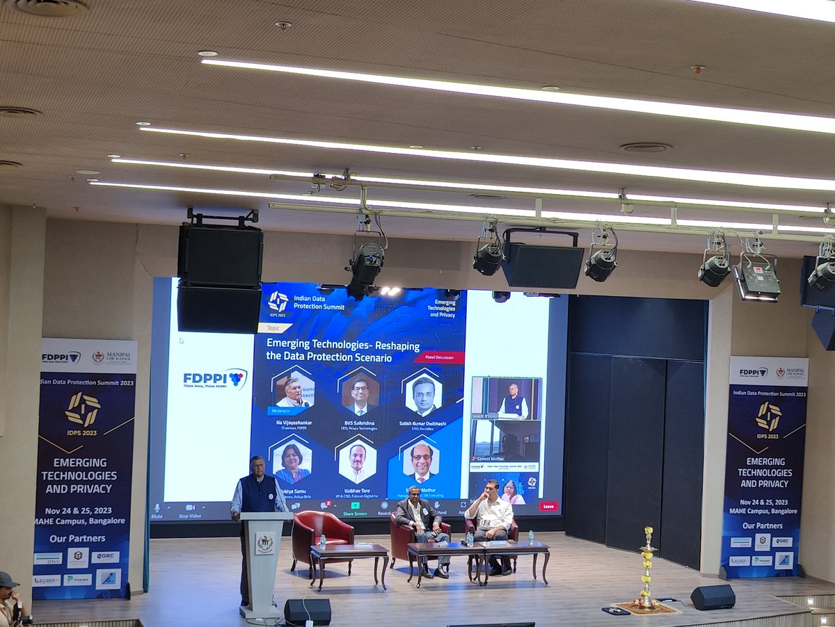 vinaykris's tweet photo. Kickstarting Day 1 of Indian Data Protection Summit (IDPS) 2023

We, @Ledger_Fi, are thrilled to showcasing our #securecommunication services that empower businesses to protect their data and stay compliant with evolving data privacy regulations. @IADPP1
#PrivacyProtection https://t.co/cu6n9nn9CT