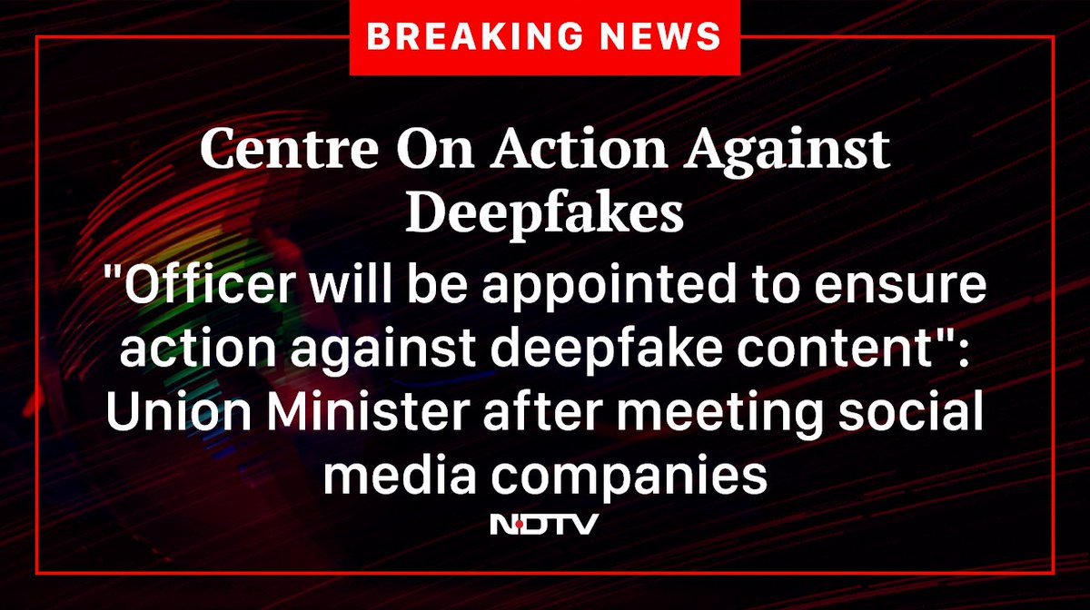 ndtv's tweet photo. #Deepfake https://t.co/0juX8zN0KF
