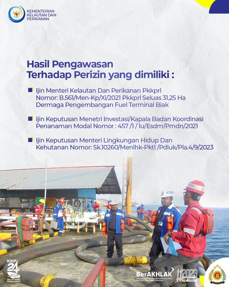 ditjenpsdkp's tweet photo. Sahabat Bahari, Kilas UPT kali ini datang dari Stasiun PSKDP Biak😍
Yuk simak giatnya dalam postingan berikut☺️
#PSDKPSahabatNelayan
@kkpgoid
@adin_psdkp
#KKPThrive
#EkonomiBiru
#PSDKPHebat
#SaktiWahyuTrenggono
#PSDKPbentengKKP https://t.co/qjuq8zchth