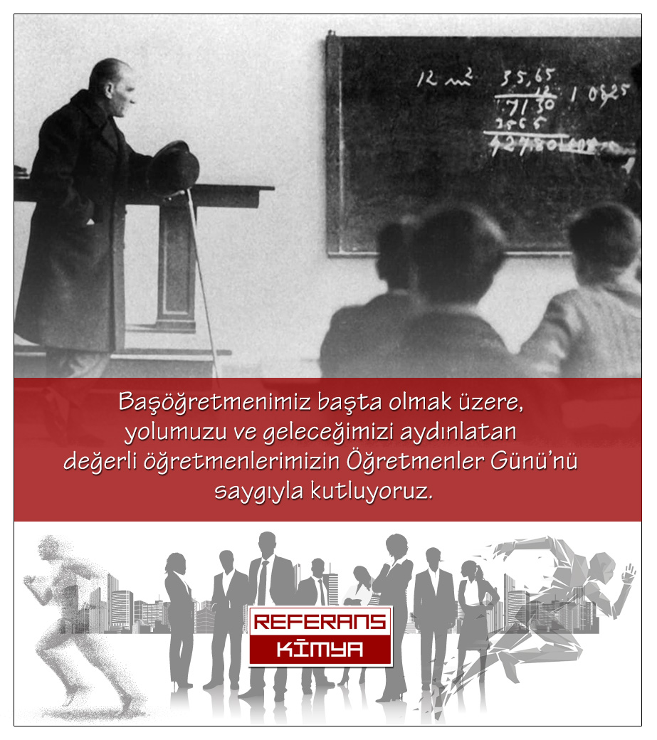 ReferansKimya's tweet photo. Başöğretmenimiz başta olmak üzere, yolumuzu ve geleceğimizi aydınlatan değerli öğretmenlerimizin Öğretmenler Günü’nü saygıyla kutluyoruz. https://t.co/jEWxkD2xed