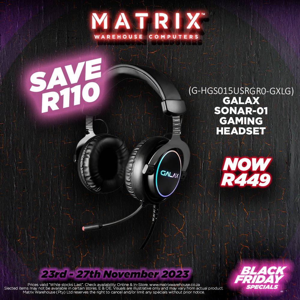 MatrixWarehouse's tweet image. DON&apos;T MISS OUT ON THESE BOUNTIFUL BLACK FRIDAY DEALS, VALID UNTIL THE 27TH OF NOVEMBER

Find the entire promotional pamphlet over at matrixwarehouse.co.za/promotions/
.
.
.
.
.
#BlackFridayDeals #Matrixwarehouse #computertechnology #SaveBig #limitedsale #SuperSpecials