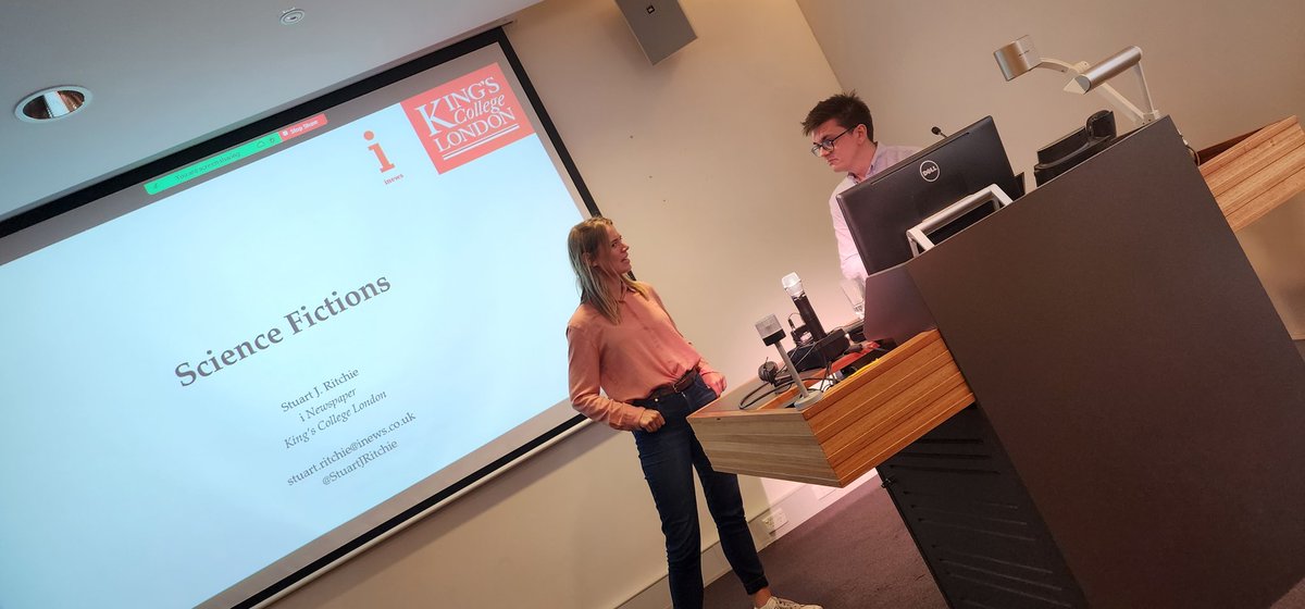 melinda_cruz's tweet photo. Such an insightful presentation this afternoon by @StuartJRitchie on #ScienceFictions : How Fraud, Bias, Negligence, and Hype Undermine the Search for Truth. Thank you for hosting @LeneSeidler @KristyRobledo @TrialsCentre @Sydney_Uni https://t.co/vBXQEmKlJT