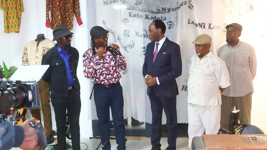 TheMCSK's tweet photo. A hearty congratulations to the iconic band group @themmushrooms as they mark 50 glorious years in the music realm! MCSK will continue to give our talented Members unwavering support to elevate their music career on the global stage.
#JamboBwana #MCSKat40 #ThemMushroomsExhibition https://t.co/vxteLPh2La