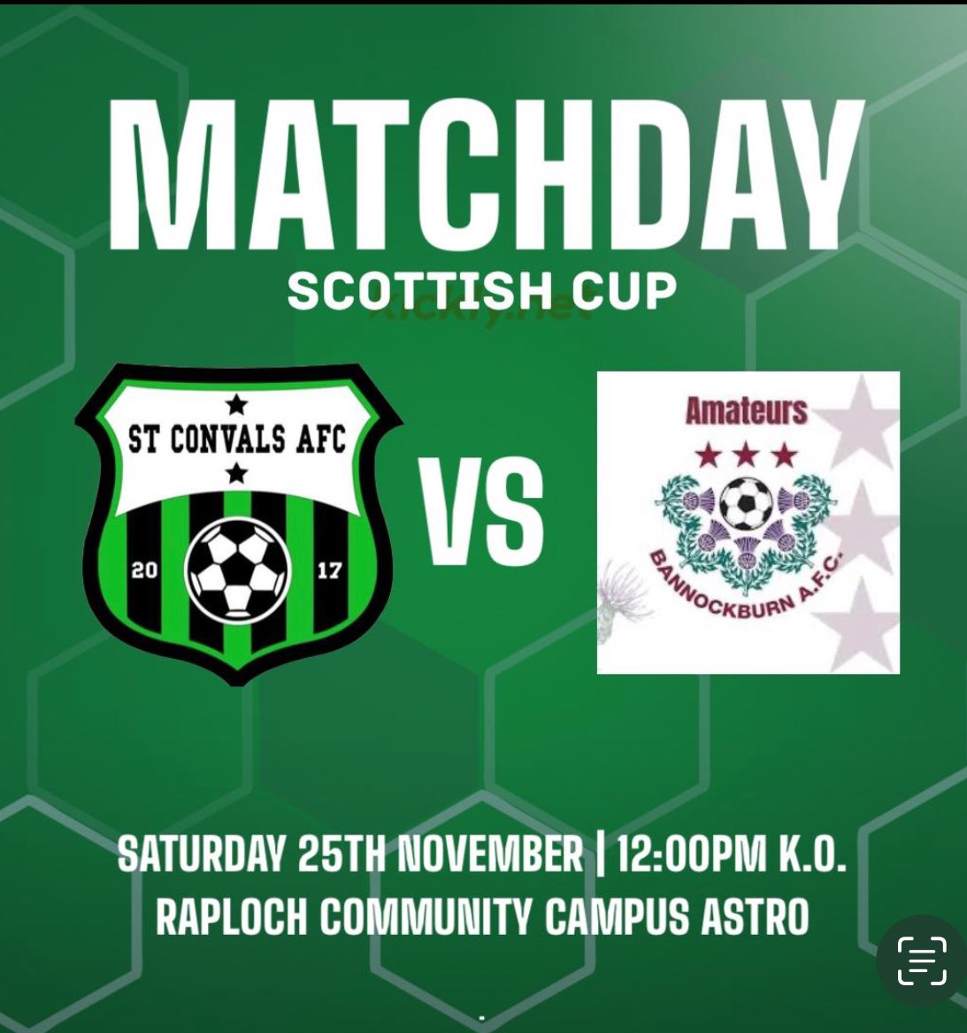 scottish cup this week 
we travel to stirling