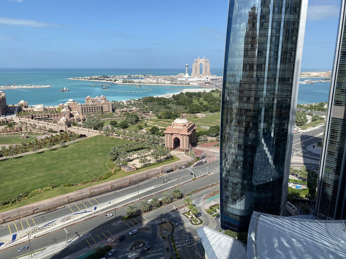 What a cool view from my hotel Abu Dhabi