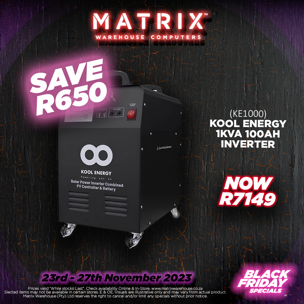 MatrixWarehouse's tweet image. DON&apos;T MISS OUT ON THESE BOUNTIFUL BLACK FRIDAY DEALS, VALID UNTIL THE 27TH OF NOVEMBER

Find the entire promotional pamphlet over at matrixwarehouse.co.za/promotions/
.
.
.
.
.
#BlackFridayDeals #Matrixwarehouse #computertechnology #SaveBig #limitedsale #SuperSpecials