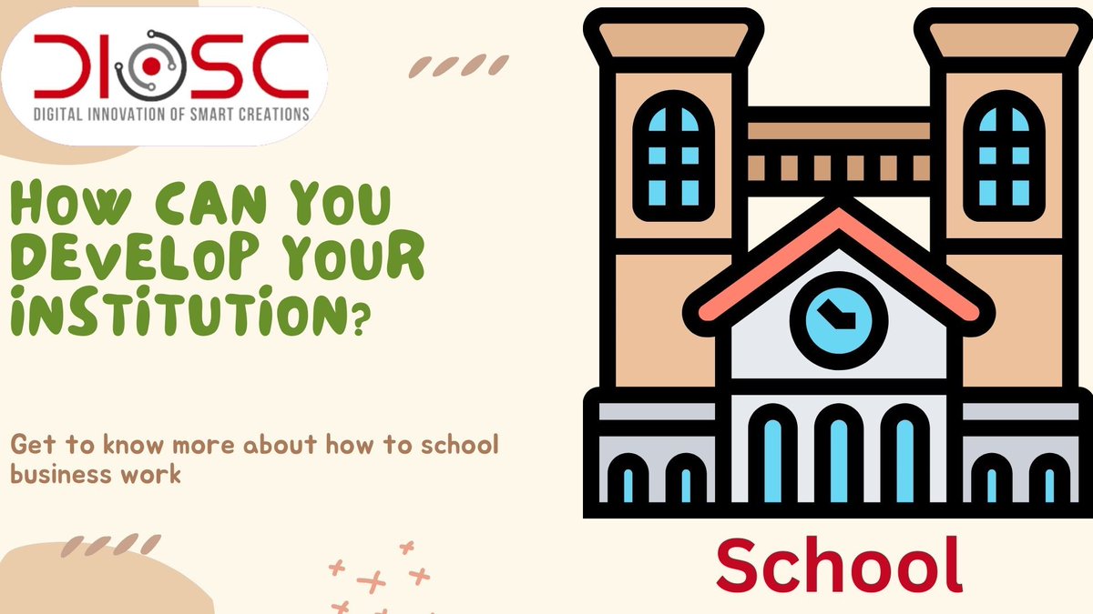 Dioscsolutions's tweet image. Set clear goals, plan strategically, invest in leadership, manage finances wisely, embrace technology, focus on quality, engage with the community, prioritize professional development, stay adaptable .Regularly assess and adapt for success! #InstitutionDevelopment