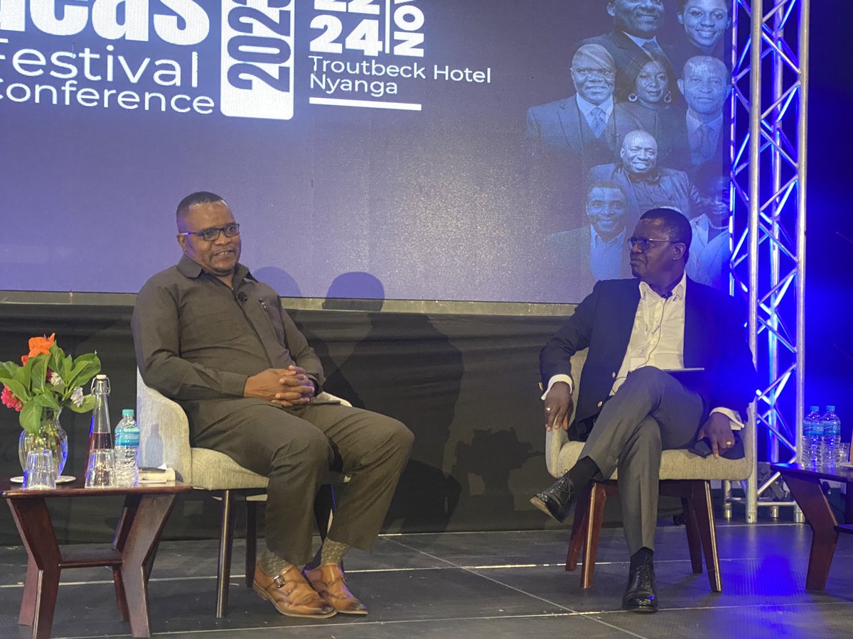 ConvoWithTrevor's tweet photo. #HappeningNow at #IdeasFestival2023 Bishop Never Muparutsa and @TrevorNcube speak on Spiritual Wellness #ICWT23 #IF23
Follow us for more updates on the conversation https://t.co/F0PjNAhwcu
