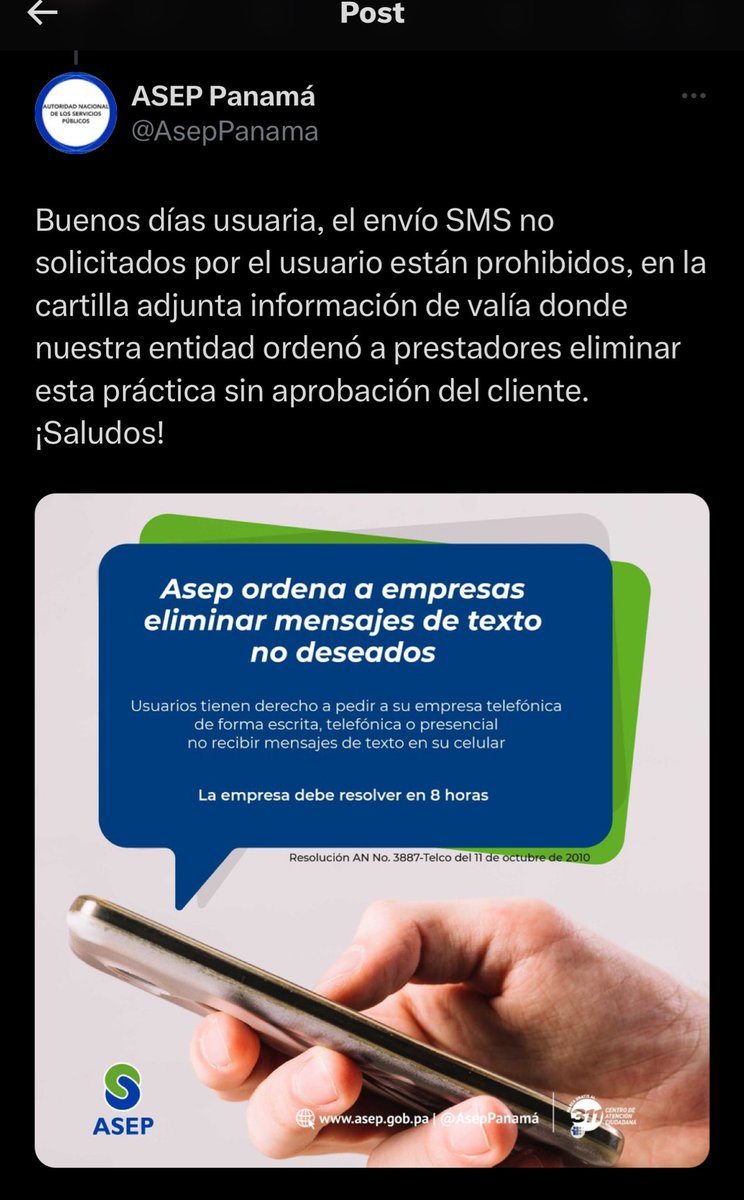 retweetpty151's tweet photo. @Masmovilayuda @MasMovilPanama @AsepPanama @AcodecoPma https://t.co/Y9JGD7CRN6