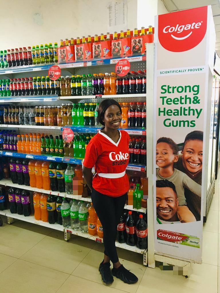 Our brand ambassadors Stella, Martha, Nice, and Shube are ready to assist you with your Coca-Cola purchases at Eco Mart Supermarket Bunga & Kiwatule, Bam Shopping Center, and Carrefour Supermarket Lugogo. 🛍️#GoldenMarketingActivations #ModernTradeActivations #RetailMerchandising