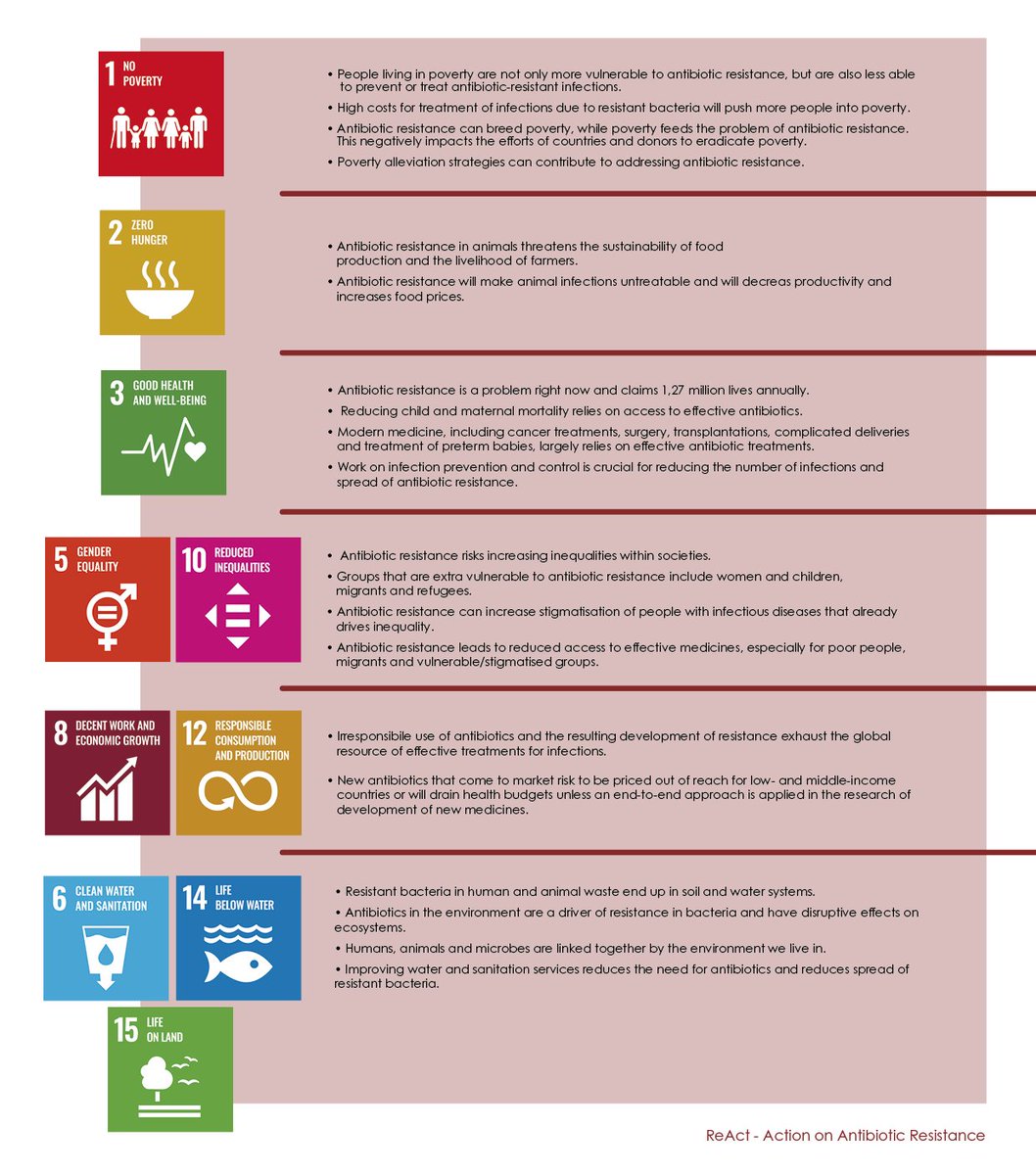 What about #AMR and #SDGs? Will #AntimicrobialResistance jeopardize achievements of the #GlobalGoals? Yes. Unfortunately 👉🏾 #SDG1 #SDG2 #SDG3 #SDG5 #SDG10 #SDG8 #SDG12 #SDG6 #SDG14 #SDG15 Can we do something about this. YES. Absolutely❣️ #WAAW2023 #OneHealth