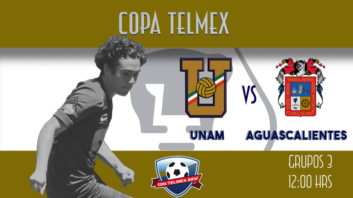 Repreunamvar's tweet photo. 🚨¡HOY JUEGA PUMAS!🚨

Tercer encuentro de la @Copatelmex, toca el turno de enfrentar al estado de Aguascalientes ¡y es con todo!

🗓 24 de Noviembre 
📍 San Luis Potosí 
🏟️ Universidad Autónoma de SLP 1
⏰ 12:00 horas
🆚️ Aguascalientes 
🏆 @Copatelmex 

#DaleRepre https://t.co/TyqyAhSEor