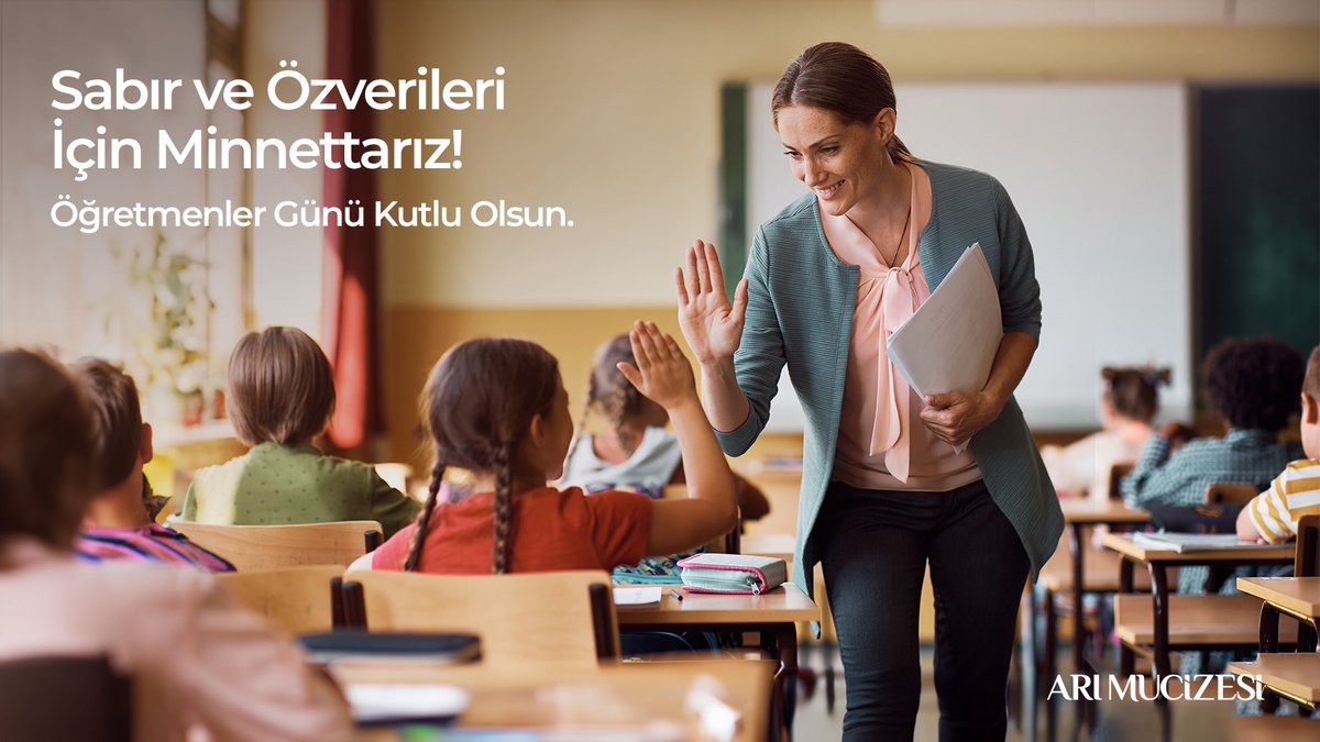 Sabır ve özverileri için minnettarız. Öğretmenler Günü Kutlu Olsun.

#ArıMucizesi #ÖğretmenlerGünü