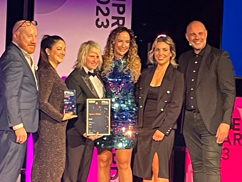 jaynee_30's tweet photo. 🌟 We won🌟
What a brilliant night, &amp; to come away with a gold award for “Best Channel Delivery” was fantastic! 

So proud of the team for their incredible work 🙌 
I will be smiling for a long time after that!
#PRideCYM @atoadesign @Becliddle @ScottS_Linc @CIPR_Cymru https://t.co/nJopU0nkl4