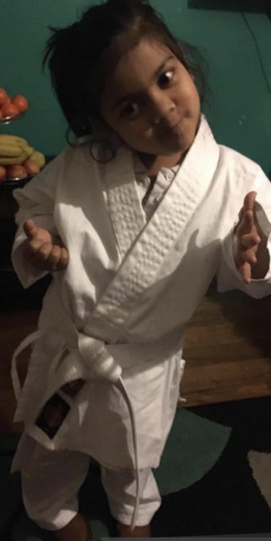 Shamzy5790's tweet photo. A massive thanks to Hoshi Aikido Cardiff Mark Webb Pete Williams for supporting my baby girl achieve her Black Belt in aikido I’m sure you are as proud of her as we are ❤️ from her White belt to her black she has loved every minute of it 🥋💕 https://t.co/Hkeb5cHk9L