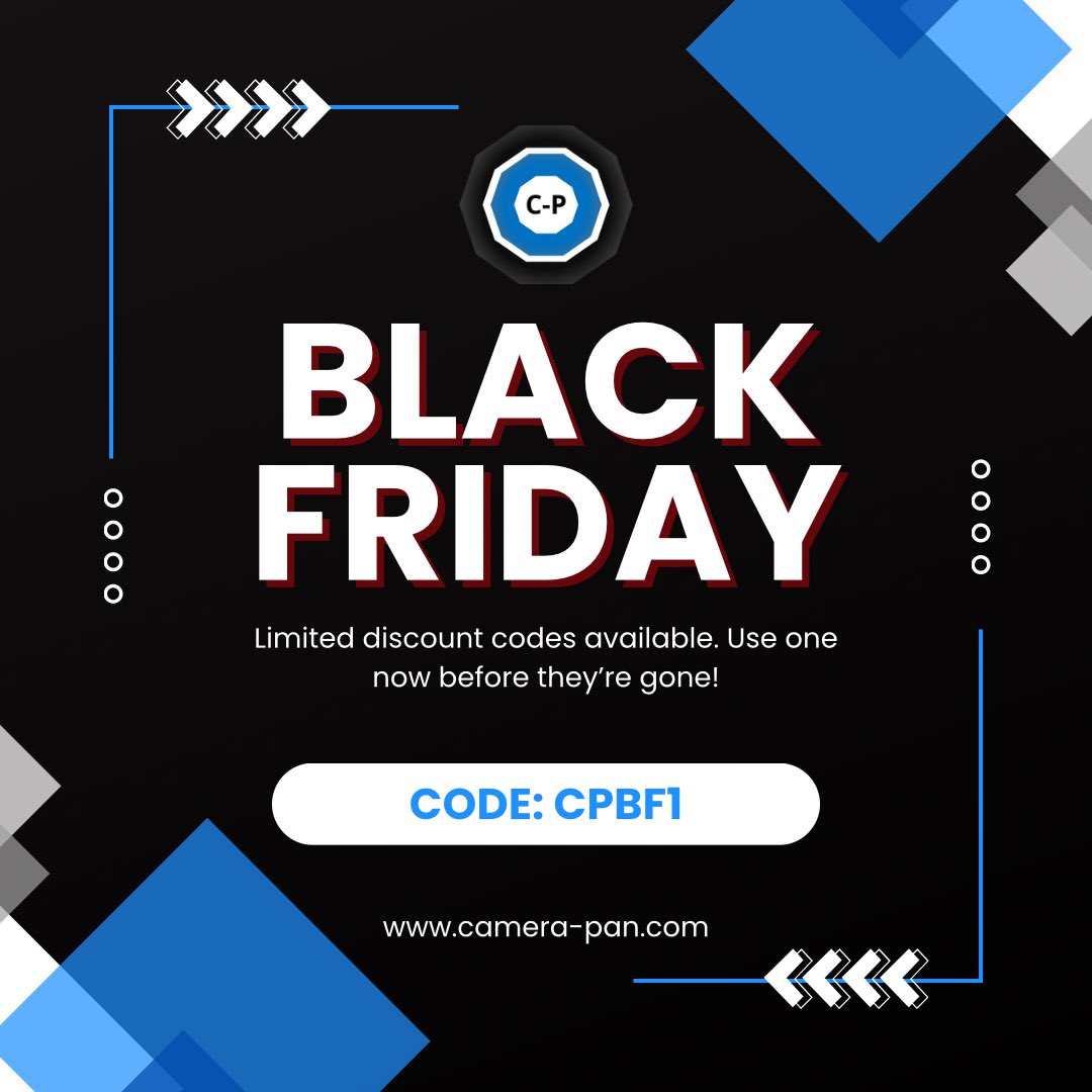 camera_pan's tweet image. 🎉 Black Friday Alert! 🎉 Dive into savings with code CPBF1 for an exclusive discount on our Camera-Pan kit! 📸✨ Hurry, limited to the FIRST 10 purchases. Elevate your game footage now! 🚀🏆 #BlackFriday #CameraPan #LimitedOffer 🌟