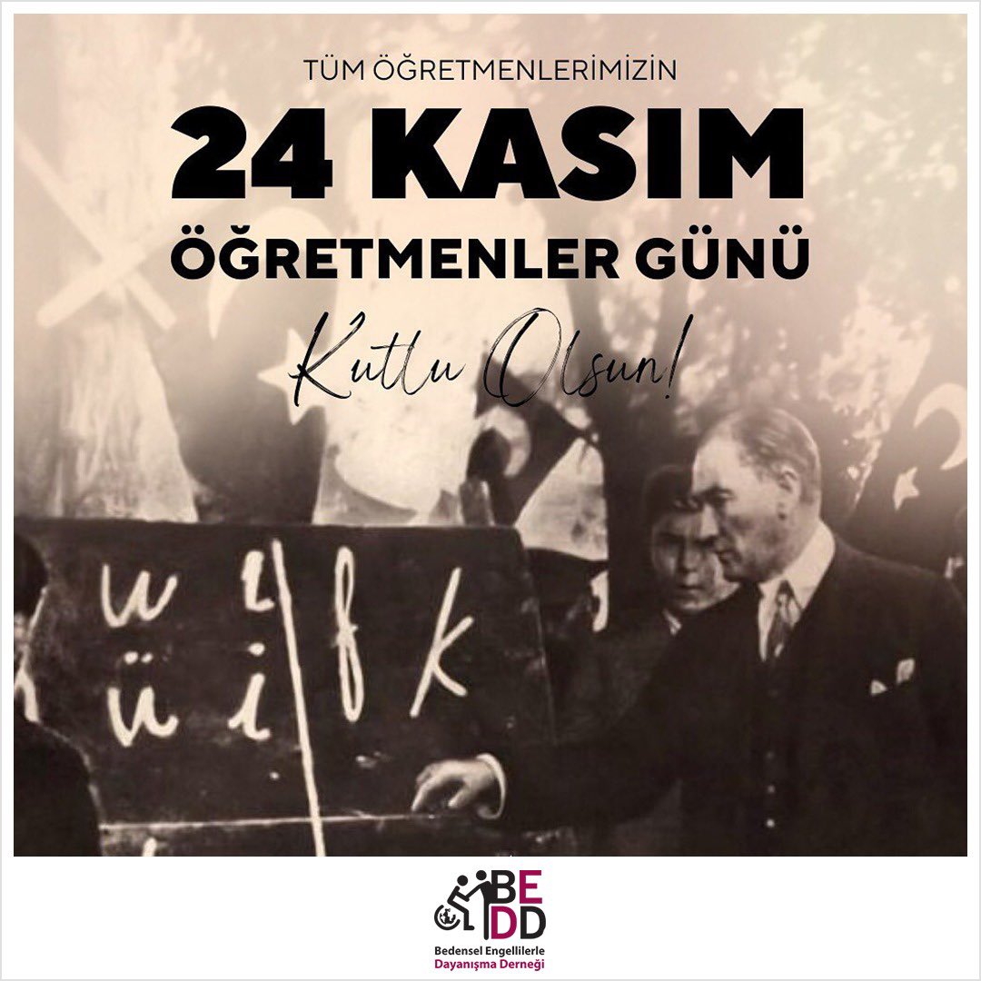 beddtr's tweet image. Tüm öğretmenlerimizin 24 Kasım Öğretmenler Günü kutlu olsun!

#24Kasım #öğretmenlergünü