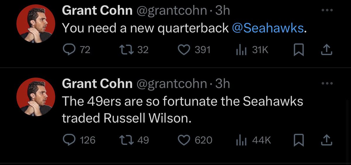Like I been saying. This guy hopes the Niners lose so he has content. Not a single positive tweet about the Niners all game