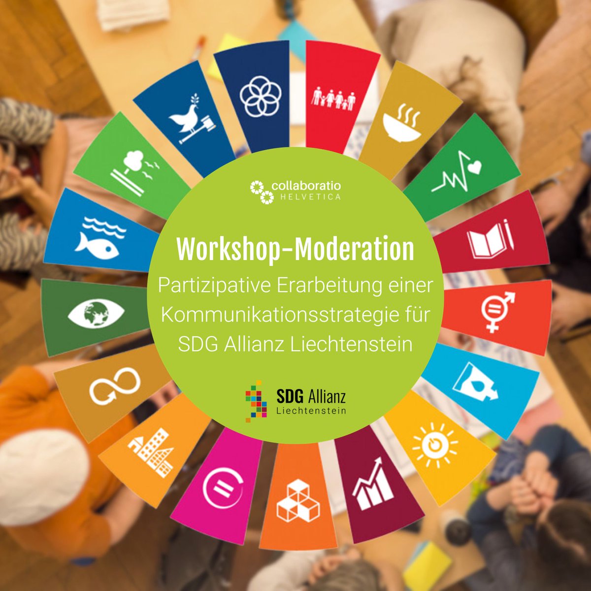 collaboratioCH's tweet photo. 🕐 Es ist bereits Halbzeit für die Umsetzung der #SDGs – Aber was braucht es, damit sie auch wirklich umgesetzt werden? Es hat uns unglaublich gefreut, die #SDGAllianzLiechtenstein durch einen #partizipativenWorkshop zur Erarbeitung ihrer #Kommunikationsstrategie zu begleiten. https://t.co/dzU1MTxAjg