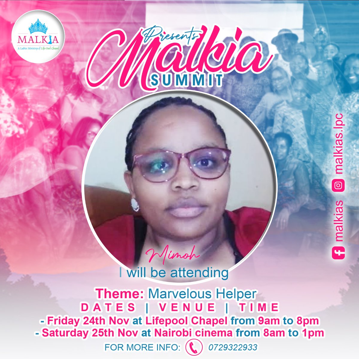 life_poolchapel's tweet photo. A marvelous woman is not given to things but to visions. #marvelous #ladies #asummit  #women #helper #Joy @JudithAsiri @DoreenKalekye @grace_warugz @naomiingosi https://t.co/moC38aQpL8