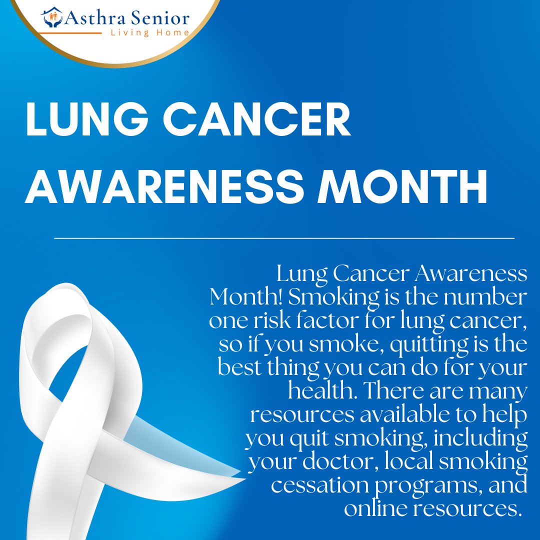 Let's work together to raise awareness about lung cancer and help people live longer, healthier lives. #LungCancerAwareness #LungCancerPrevention #LungCancer #Health #Wellness