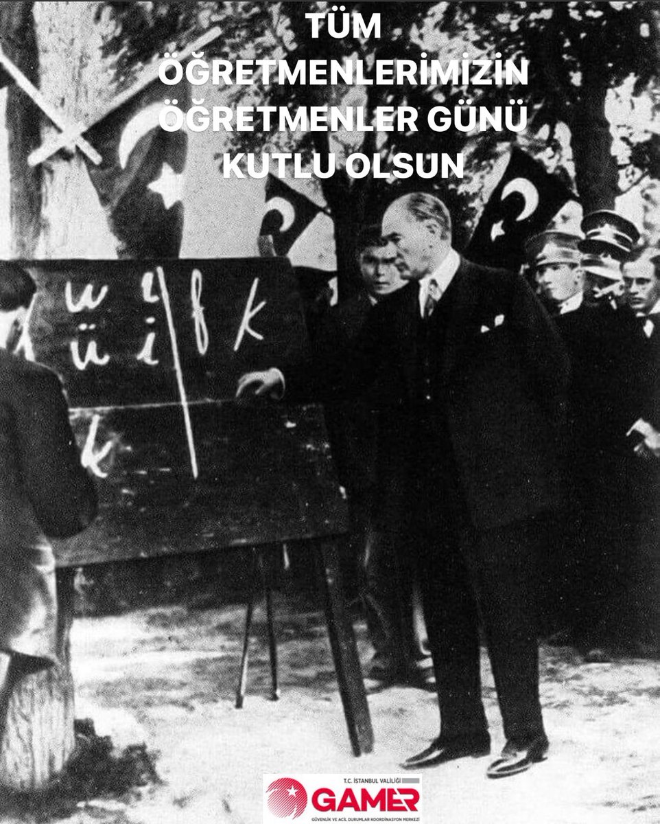 Istanbul34Gamer's tweet photo. "Öğretmen, doğan güneşe benzer. 
Etrafını aydınlatarak karanlıklara meydan okur." Başöğretmen Mustafa Kemal ATATÜRK başta olmak üzere, tüm öğretmenlerimizin öğretmenler günü kutlu olsun!#24kasimogretmenlergunu #24kas��m https://t.co/WKDbhk1mPj