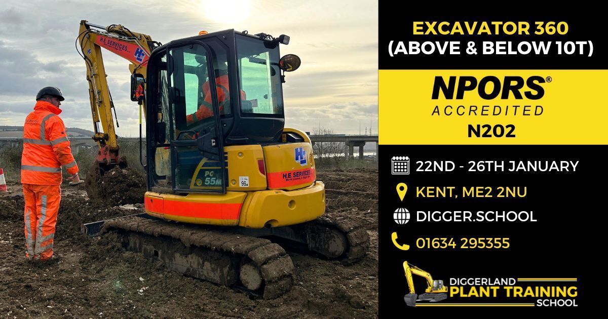 Ready to dig into a new adventure? 🚧 
Secure your spot on our Excavator 360 Course today and learn the art of precision excavation: buff.ly/3SvxPsl 
#construction #groundworks #january #excavatortraining