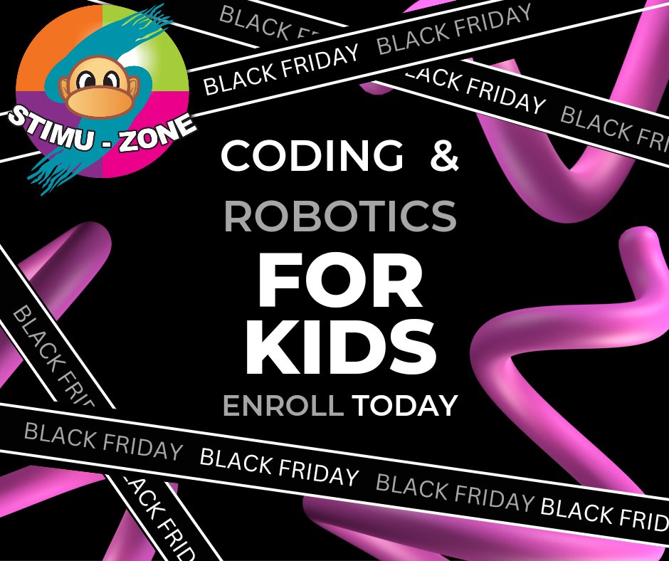 StimuZone's tweet image. Black Friday !!! Coding &amp;amp; Robotics for Kids - #codingforkids #coding4kids #roboticsforkids