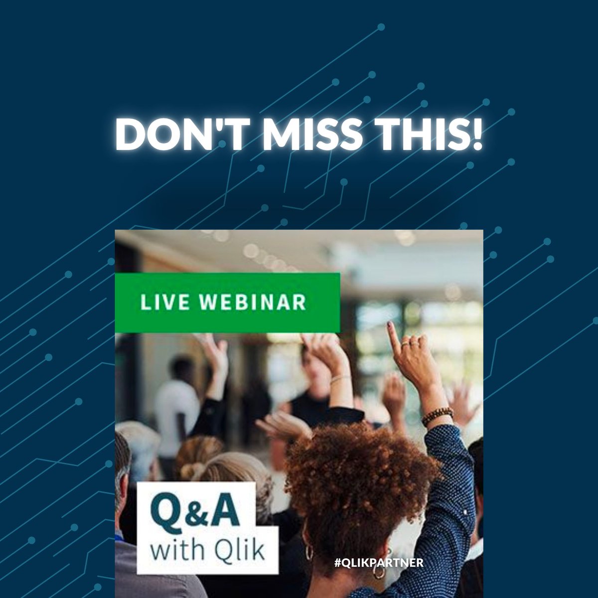 HI_Coordination's tweet photo. Before the weekend is over, we just thought we'd share this amazing event. Don't miss this month's webinar by our #Qlik partners! Join next week: 

https://t.co/NSK5zc1sBd https://t.co/zWh3H2JKDz