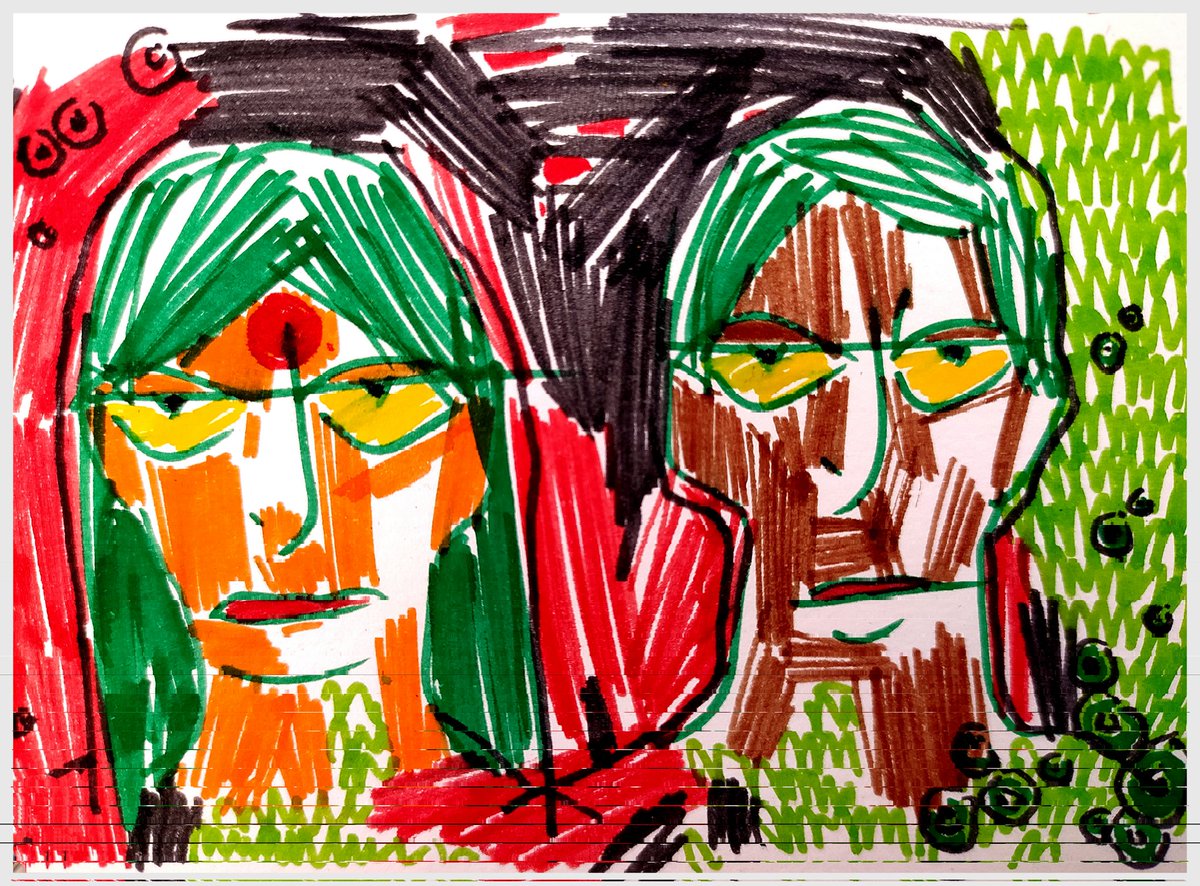 NeoExpressions's tweet photo. Portrait of a couple
Ink on paper https://t.co/xO9whxUvhd
