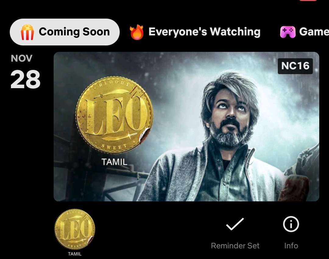 Vijaydhoni007's tweet photo. Overseas runtime also a same version which os going to release on 28th so don't wait until 28 and get cheated 28 th coming version only uncensored but not an uncut 🙄🚶‍♂️🚶‍♂️
Proof👇👇👇 #LeoOnNetflix #Leo https://t.co/q0LSIa6toD