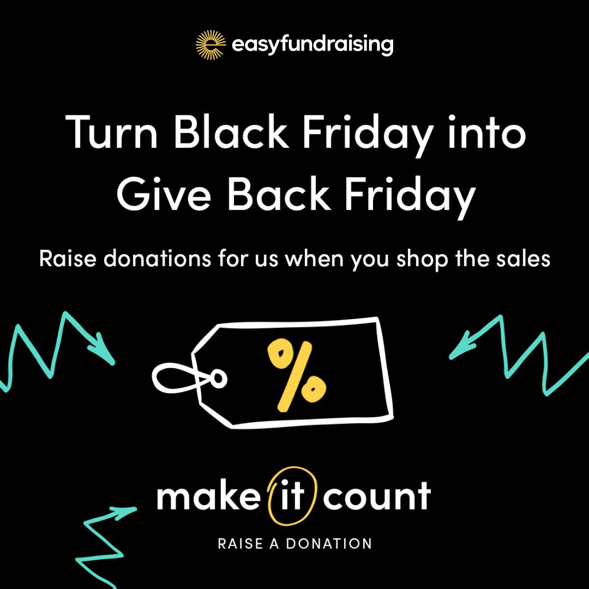 If you’re shopping this #BlackFriday , make sure you use <a href="/easyuk/">easyfundraising</a> 
Over 7,500 brands will donate, so you can raise a FREE donation for LeNoir Foundation.